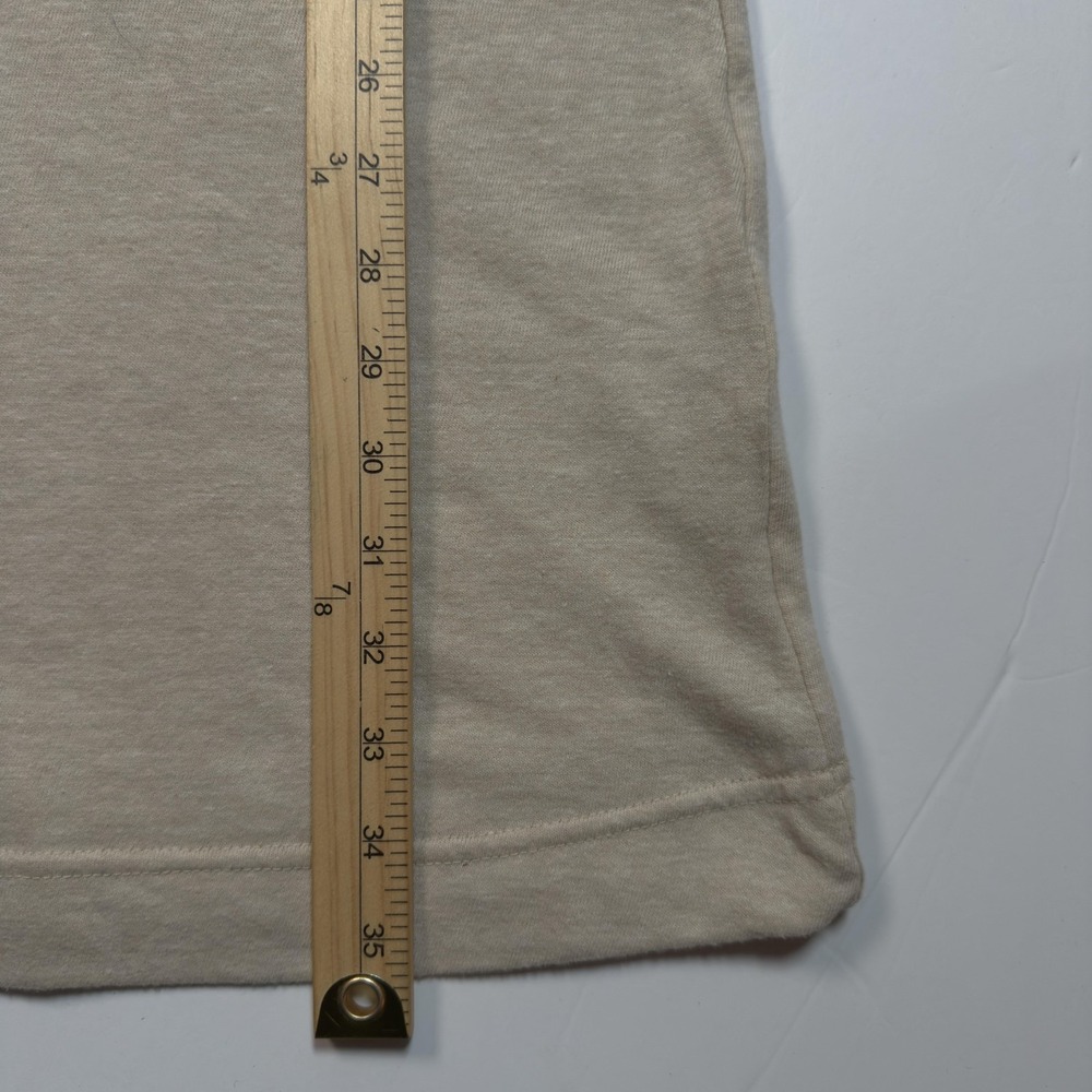 Nike Dress Womens Small Beige Sleeveless Sweatshirt Kangaroo Pocket Just Do It - Picture 5 of 6